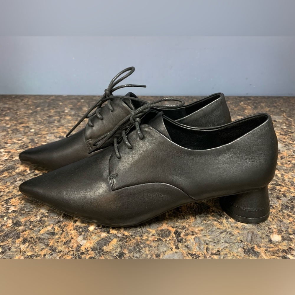 COPY - Tigrisso Black Lace up Lambskin Pointy Toe Heel size 235/EU37/US6 NWOB - Picture 2 of 7